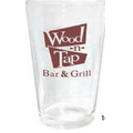 16 Oz. Pint Glass With Satin Etch